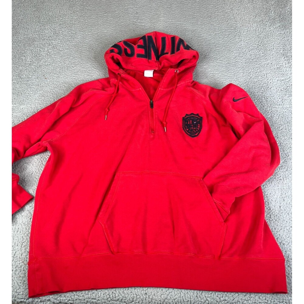 NIKE Lebron James Witness Hoodie 3XL Red Sweatshirt Sweater Y2K Distressed Spots